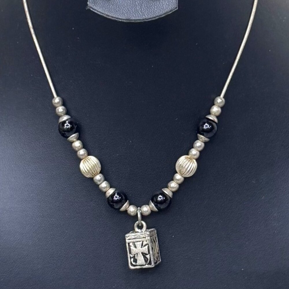 Dicksons Prayer Box Cross Necklace Religious Meditation Inspirational Gift NEW